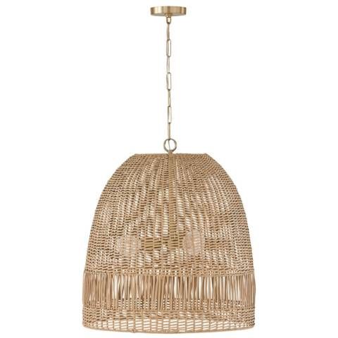 Capital Lighting Naomi 3 Light Pendant Matte Brass - #9676A | Lamps Plus | Lamps Plus