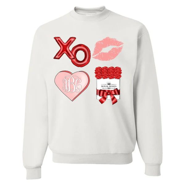 Monogrammed 'Valentine's Day' Crewneck Sweatshirt | United Monograms