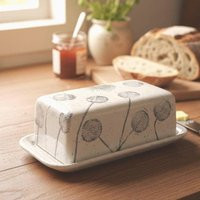 Butter Dish Covered Dandelion Design Butter Uk Food Safe Lead Free Glaze Made In | Etsy (US)