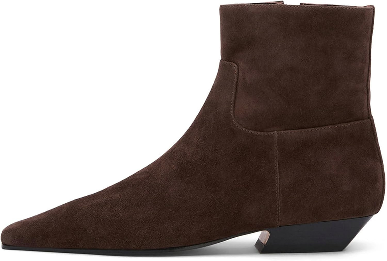 KysBloes Women Square Toe Ankle Boots Low Heel Booties Flats Winter Shoes | Amazon (US)