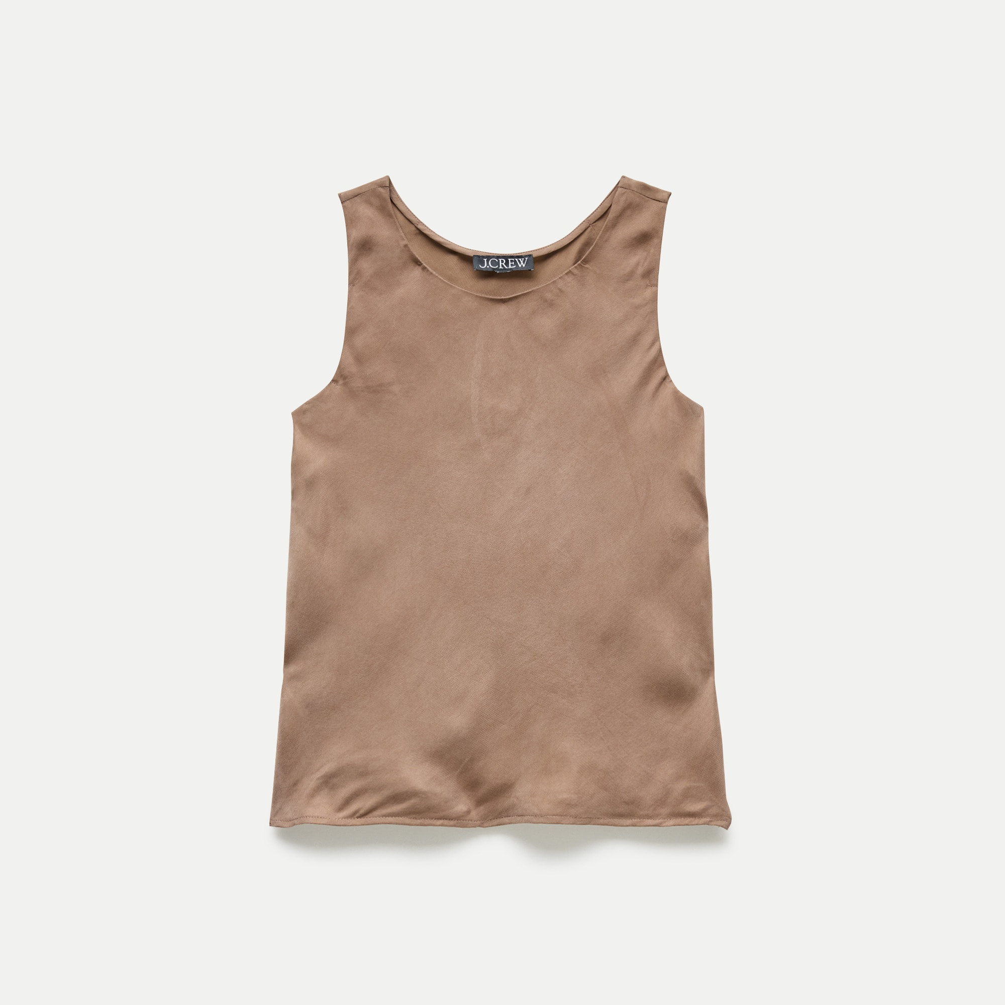 Scoopneck tank top in cupro blend | J. Crew US