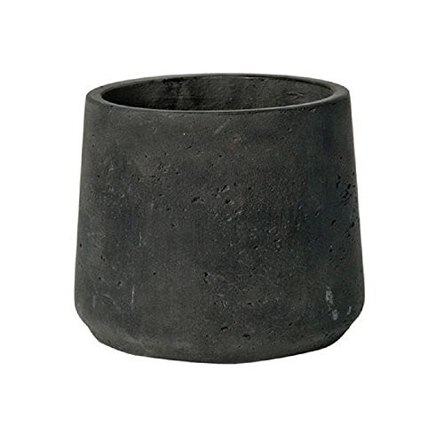 Petite Black Planter 6" H x 7" - Black Washed Fiberstone Indoor and Outdoor Flower Pot - by Pottery Pots | Amazon (US)