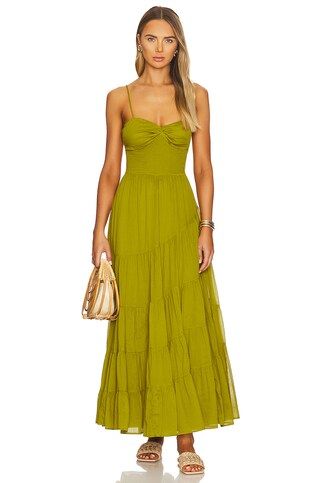 Free People Sundrenched Maxi in Bitter Oil from Revolve.com | Revolve Clothing (Global)