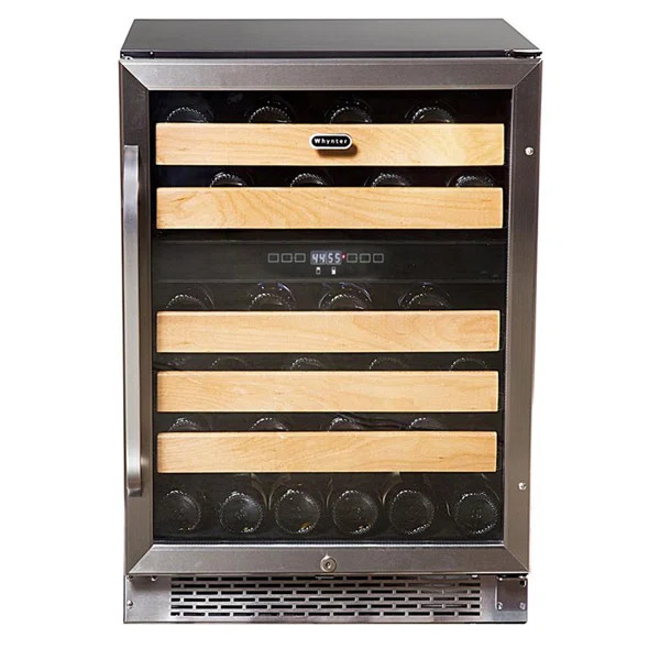 46 Bottle Dual Zone Built-In Wine Refrigerator | Wayfair North America