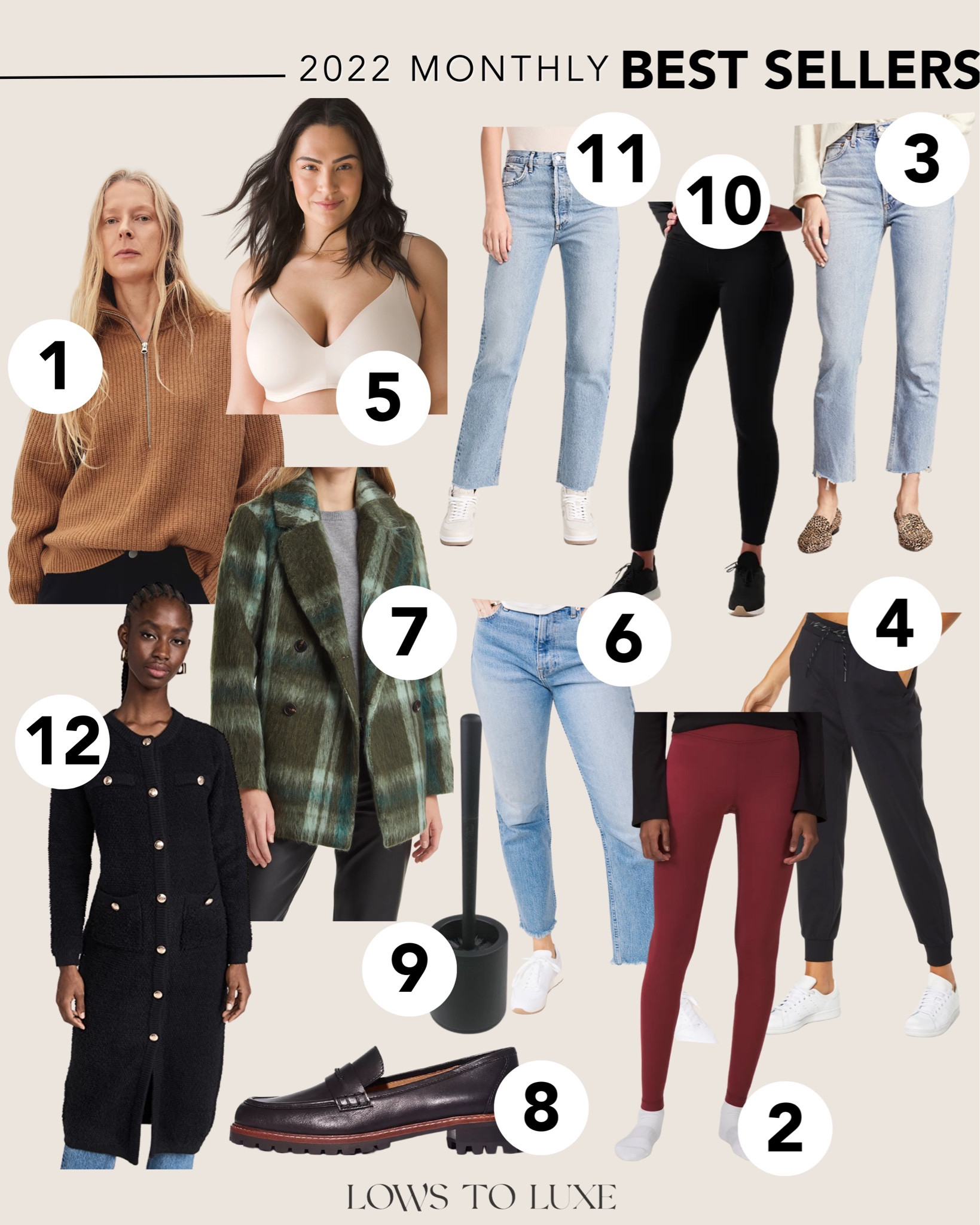 Monthly Best Sellers - Tops - Coats - Jeans - Bottoms - Pants - Shoes - Loafers - Bra - Jacket - Pullover - Denim - Legging - Athletic-wear 

#LTKfit #LTKSeasonal #LTKstyletip