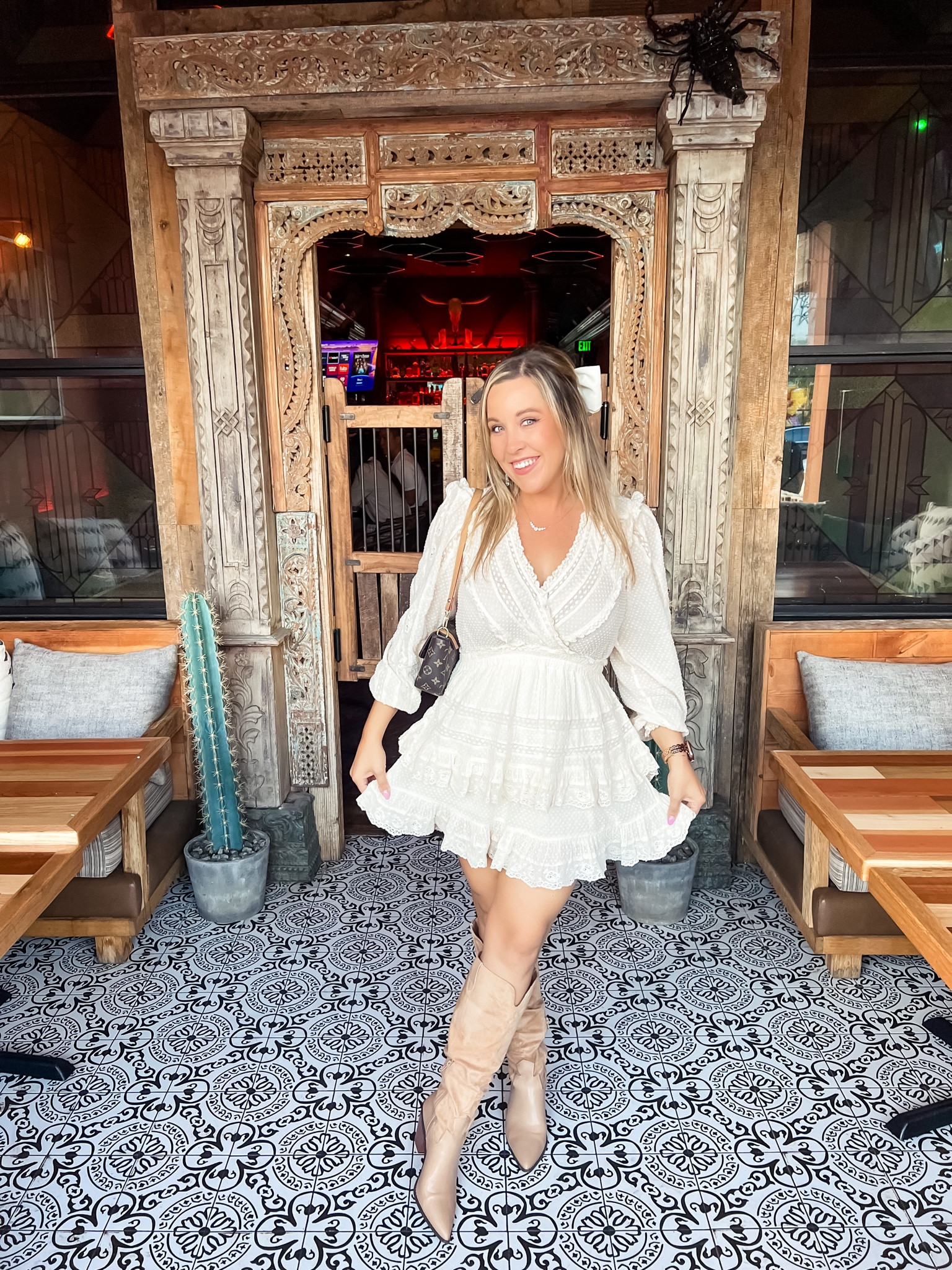 Milena mini dress from love shackfancy

Country concert dress
Fall dress with ruffles
Cream long sleeve ruffle dress
Khaki boots from Amazon on Amazon prime day sale!
Western tall fall boots on sale

#LTKxPrime #LTKsalealert #LTKstyletip