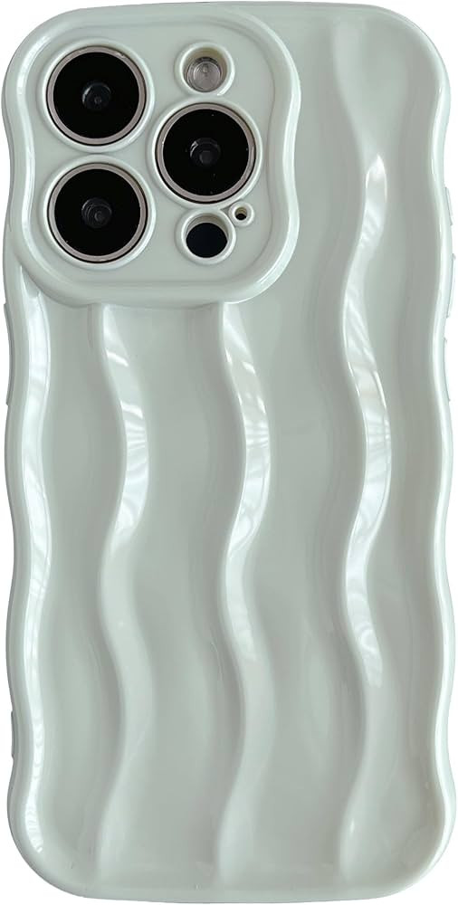 Caseative for iPhone 15 Pro Case,Water Ripple Pattern Curly Wave Frame Soft Compatible with iPhon... | Amazon (US)