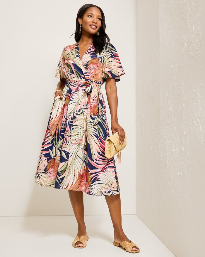 Palm Canyon Short-Sleeve Midi Dress | Tommy Bahama