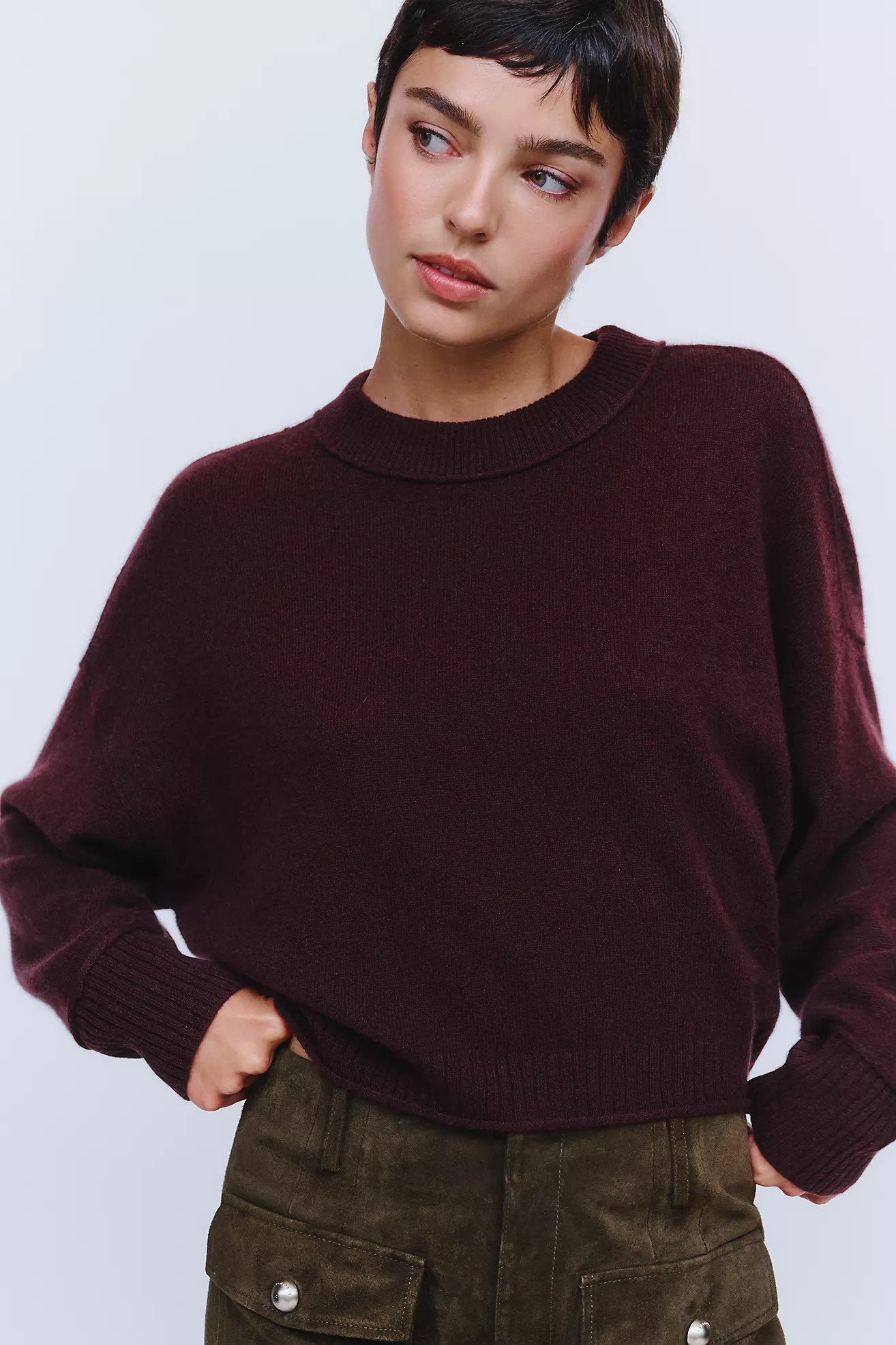 Goldie 100% Cashmere Long Sleeve Sweater | Anthropologie (US)