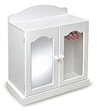 Badger Basket Mirrored Doll Armoire for 3 Years and Up, with 3 Baskets & 3 Hangers (fits 18 inch ... | Amazon (US)