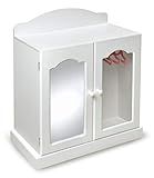 Badger Basket Mirrored Doll Armoire for 3 Years and Up, with 3 Baskets & 3 Hangers (fits 18 inch ... | Amazon (US)