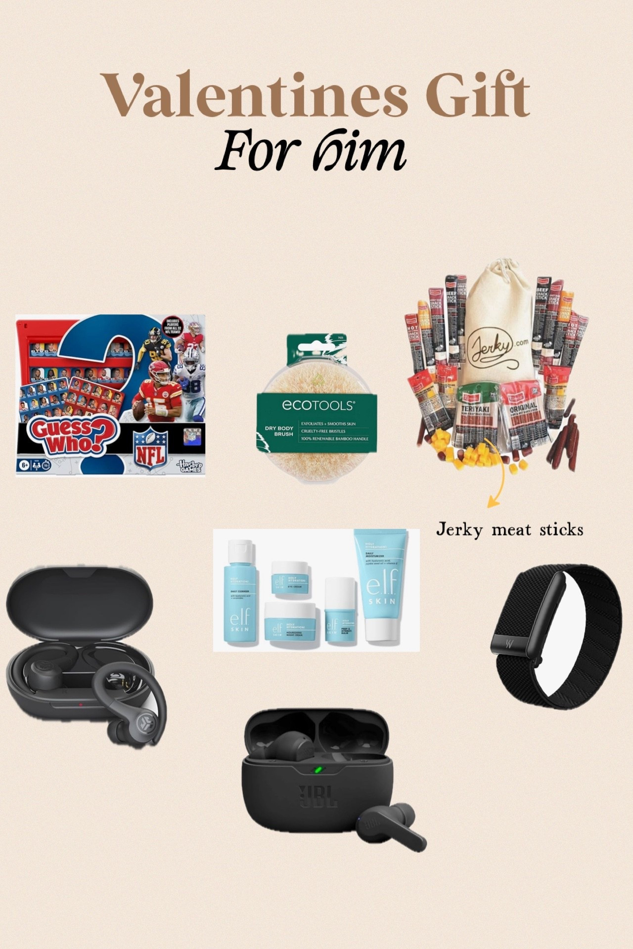 Upgrade his everyday carry and hobby game this Valentine's Day. Featuring the new AirPods 4, a Nintendo Switch with Mario, and the ultimate Under Armour gym bag. Whether he’s a gamer, a gym rat, or a music lover, these red and black essentials are the perfect way to show some love.

#GiftBasketIdeas #SelfCareForMen #NFLFans #JerkyLover #GiftsForBoyfriend #ValentinesDayIdeas

#LTKFindsUnder50 #LTKselfcare #LTKMens