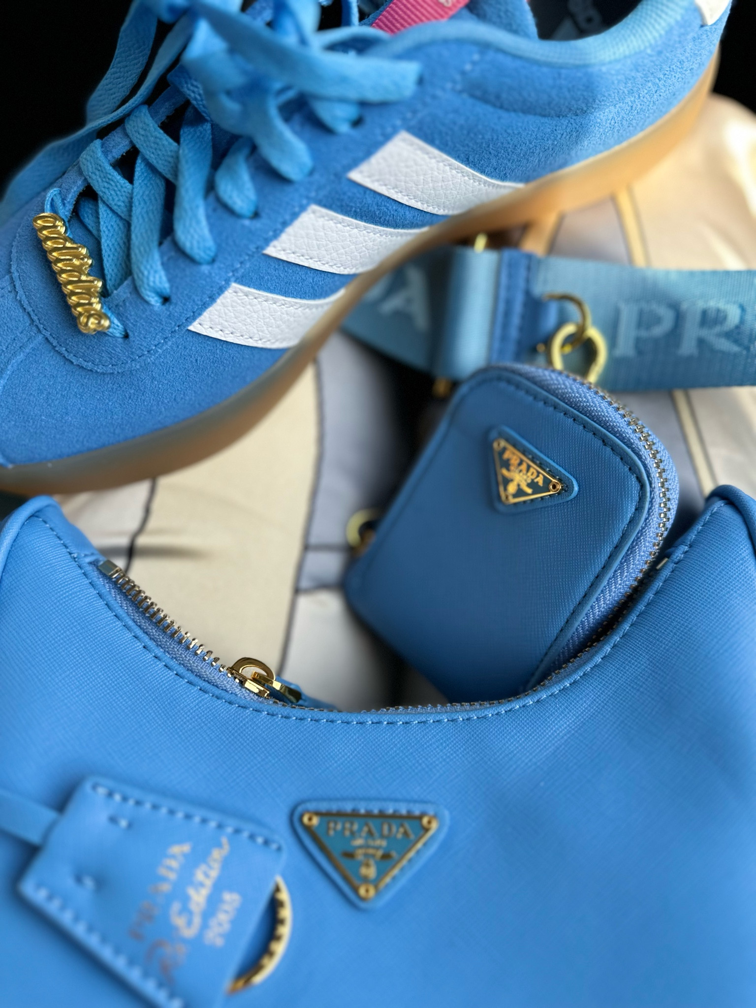 Adidas samba gazzelle blue sky clear light blue Prada re edition 2005 shoulder bag luxury Pinterest 

#LTKitbag #LTKGiftGuide #LTKshoecrush