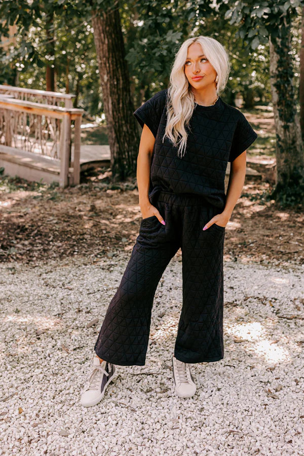 Creekside Cabin High Waist Pants In Black | Impressions Online Boutique