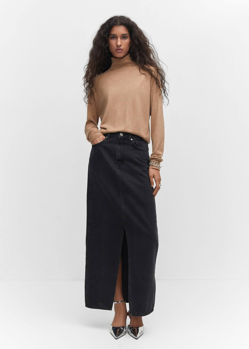 Fine-knit turtleneck sweater -  Women | Mango USA | MANGO (US)