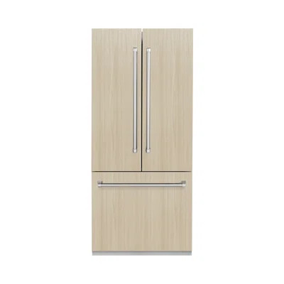 ZLINE 36 in. French Door Built-In Refrigerator in DuraSnow Steel with Stainless Steel Interior | Wayfair North America