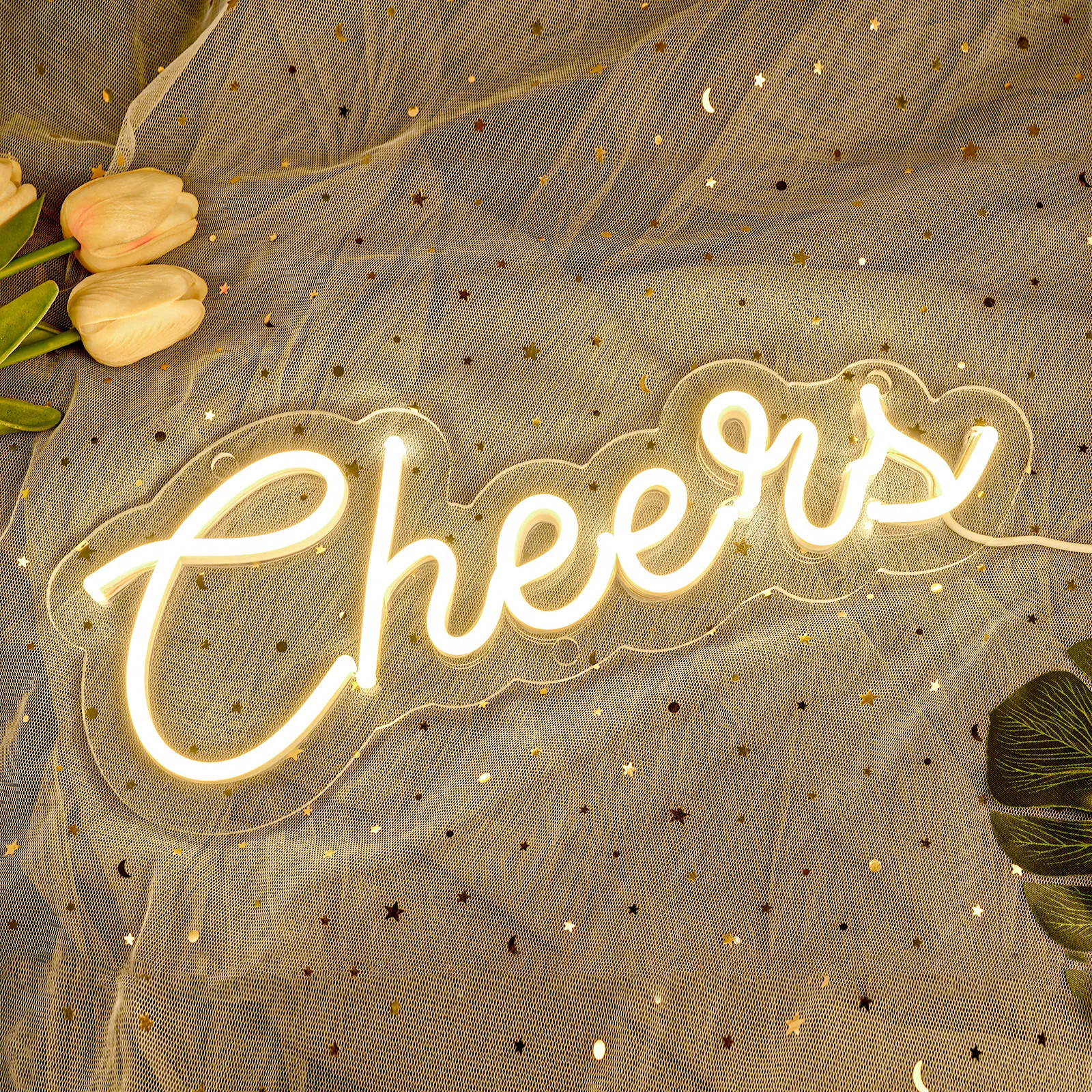 Trinx Debora 5.5" LED Cheers Neon Sign | Wayfair | Wayfair North America