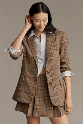 English Factory Plaid Blazer | Anthropologie (US)
