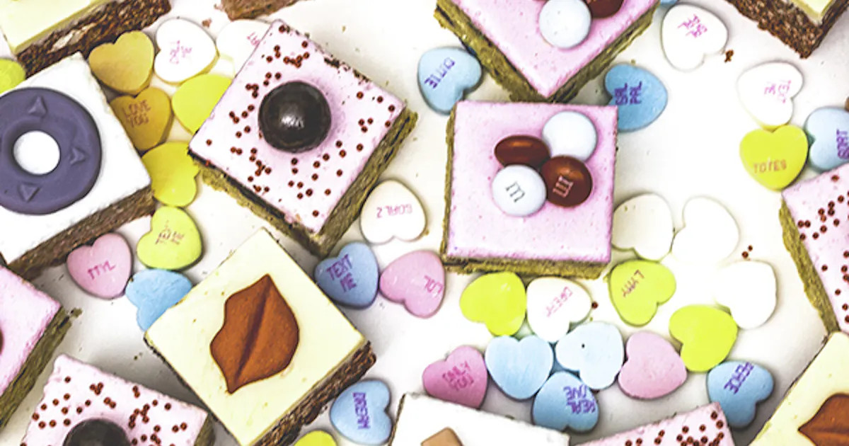 Valentine's Day Rice Krispie Treats - 12 Pack by Treat House | Goldbelly | Goldbelly