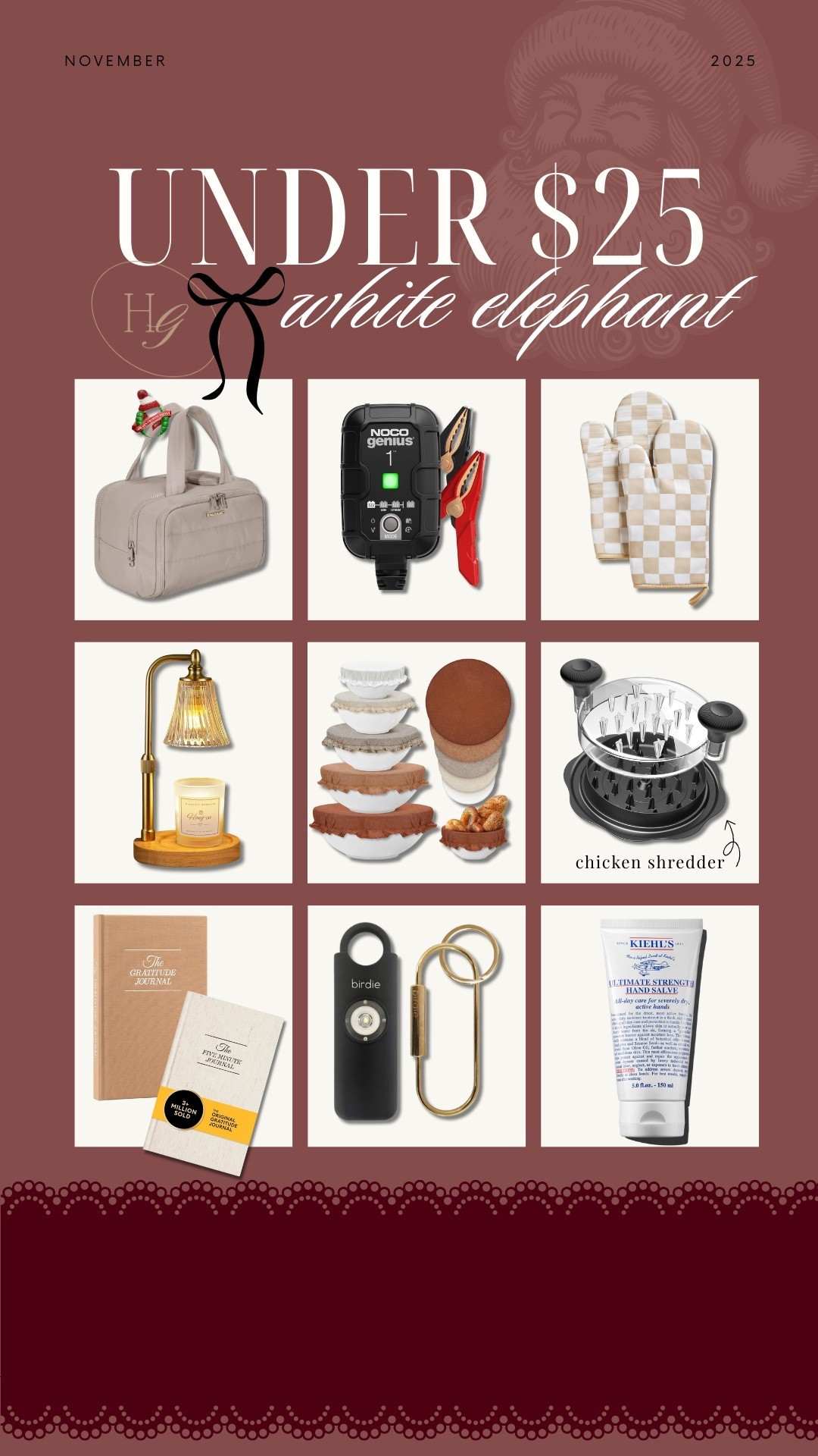 Gift guides - white elephant UNDER $25 (on sale for cyber week) 🎁✨🎄 lil bit of everything! 

Amazon finds / gift exchange / for her / for him / Holley Gabrielle 

#LTKCyberWeek #LTKGiftGuide #LTKHoliday