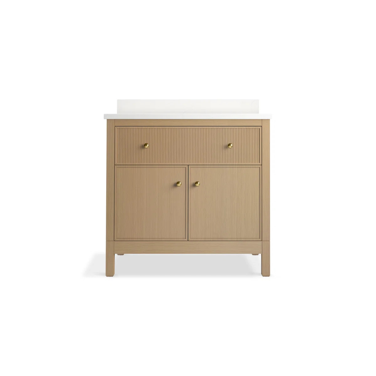 Malin By Studio McGee 36 in. Bathroom Vanity Cabinet With Sink And Quartz Top | Wayfair North America