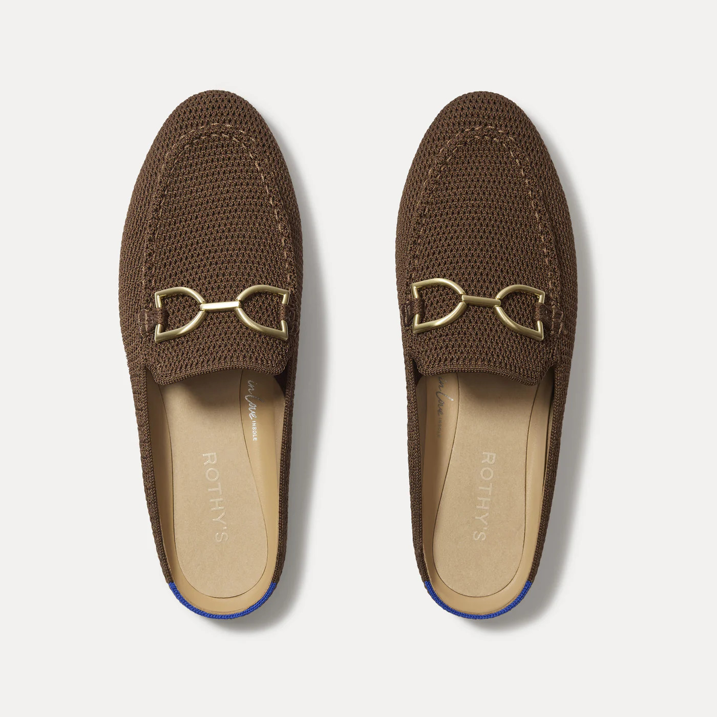 The Double Bit Loafer Mule in Cinnamon Raffia-Knit | Rothy's | Rothy's