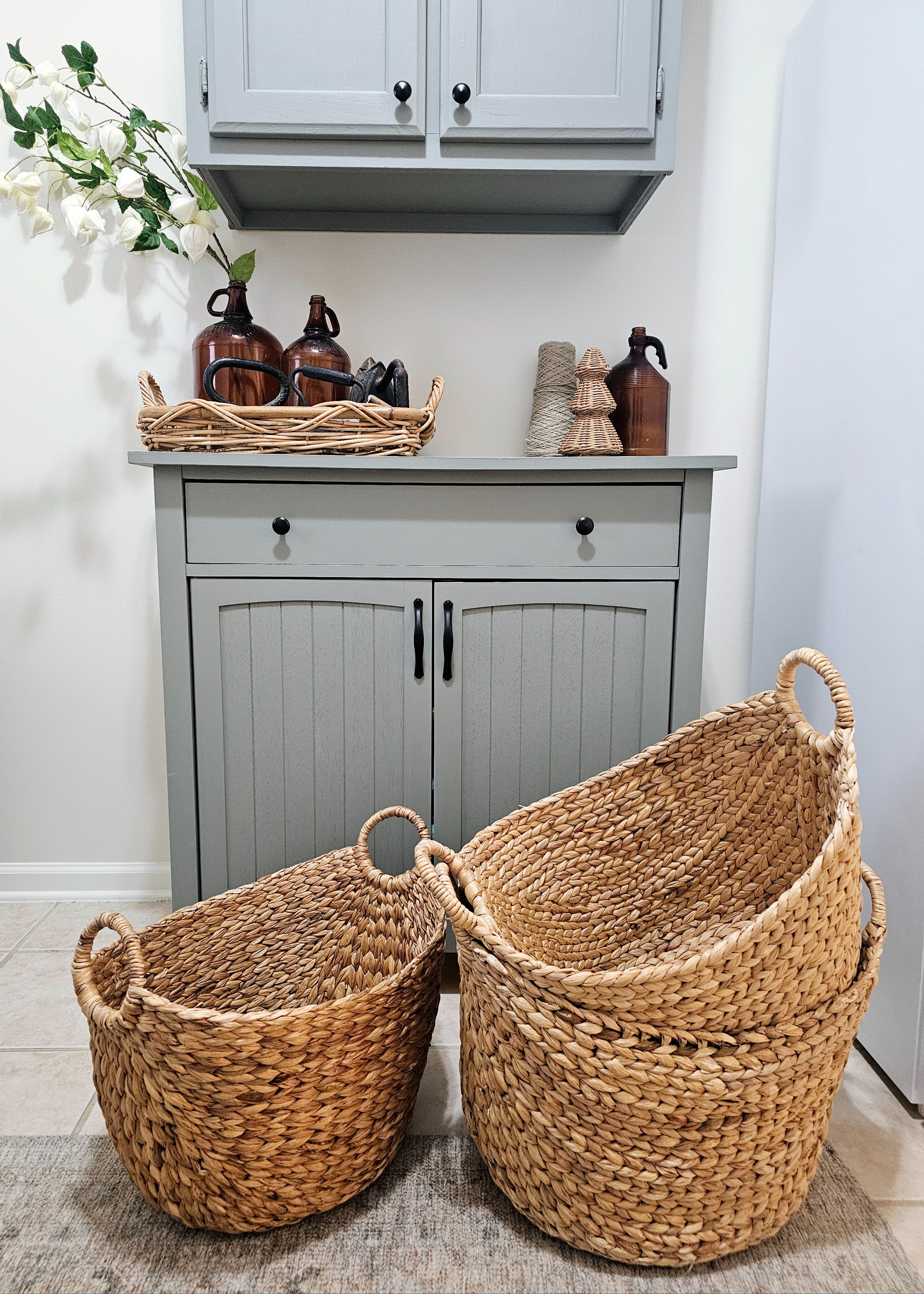 These are my favorite laundry baskets. Cute, large and functional 

