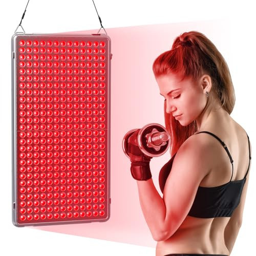 Red Light Therapy 338 LEDs Deep Red 660nm Red Light Therapy Device for Body Face for Pain Relief, Skin Health, Anti-Aging | Amazon (US)