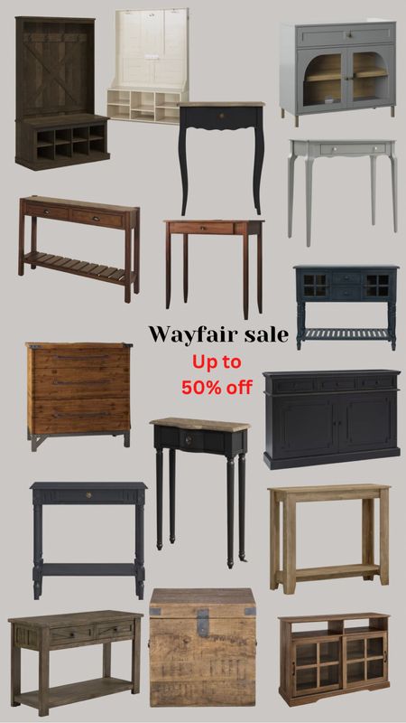Side table, console table, media table, trunk, entry table, bench and shoe storage

#LTKsalealert #LTKhome