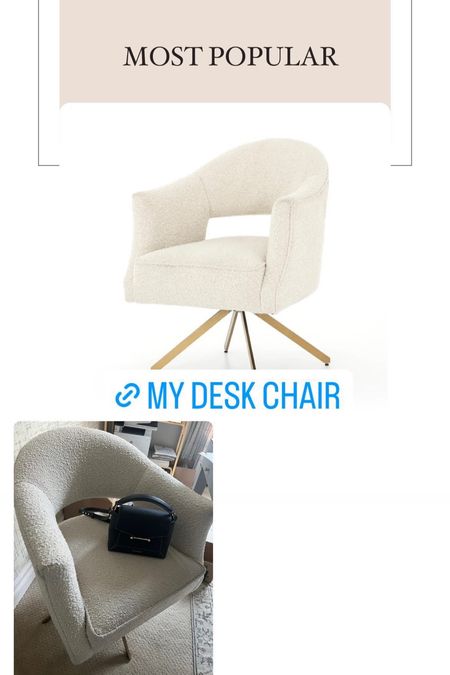 Boucle chair, desk chair, office chair, girly office chair 

#LTKSpringSale #LTKSeasonal #LTKhome