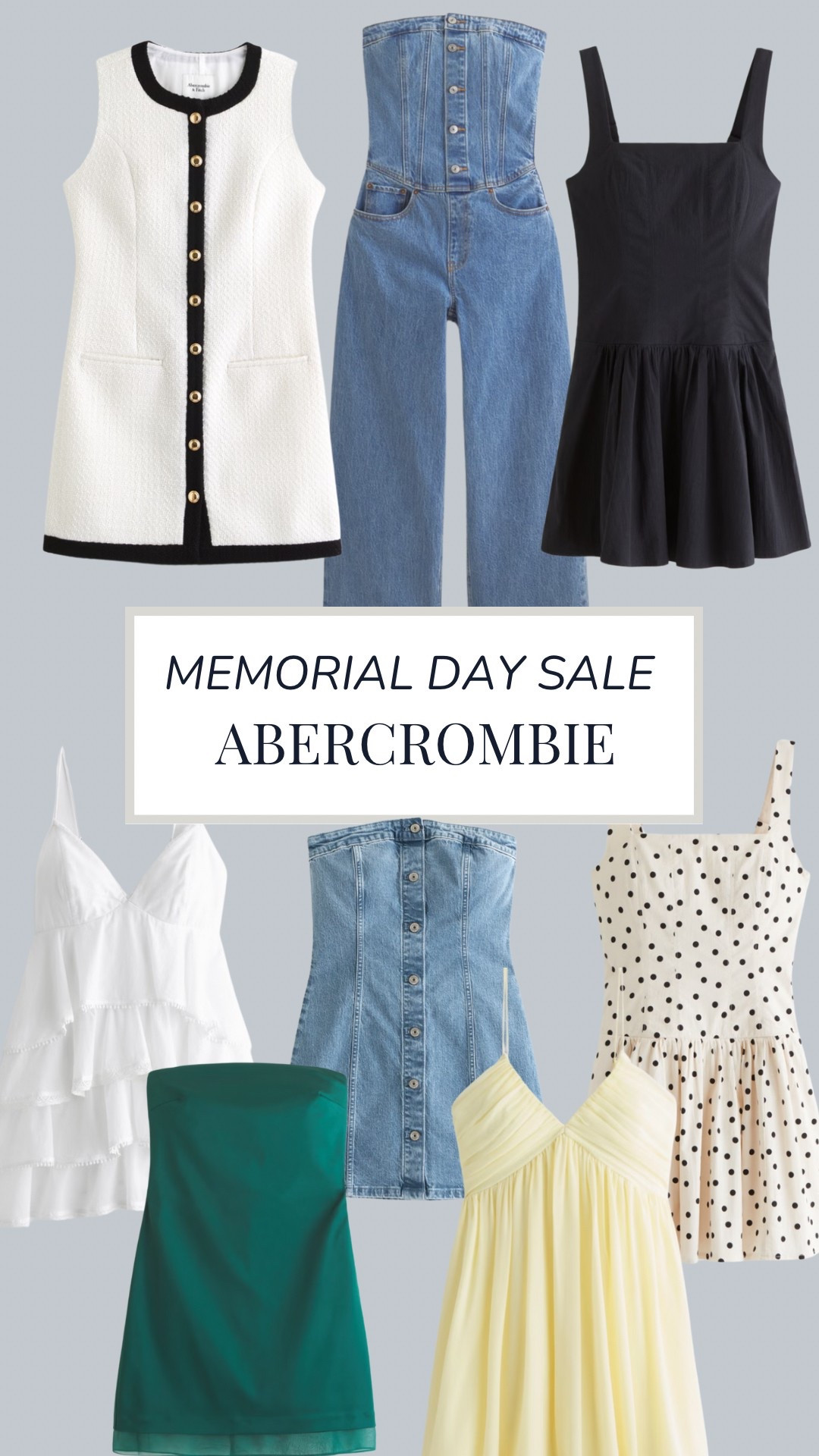 Abercrombie Memorial Day sale!! 

Abercrombie sale
Memorial Day sale
Memorial Day clothing sale
Summer outfit
Summer outfits
Summer outfit idea
Summer dress
Dress
Mini dress
Denim dress
Denim jumpsuit
Drop waist dresss

#LTKSummerEdit #LTKSaleAlert #LTKFindsUnder100