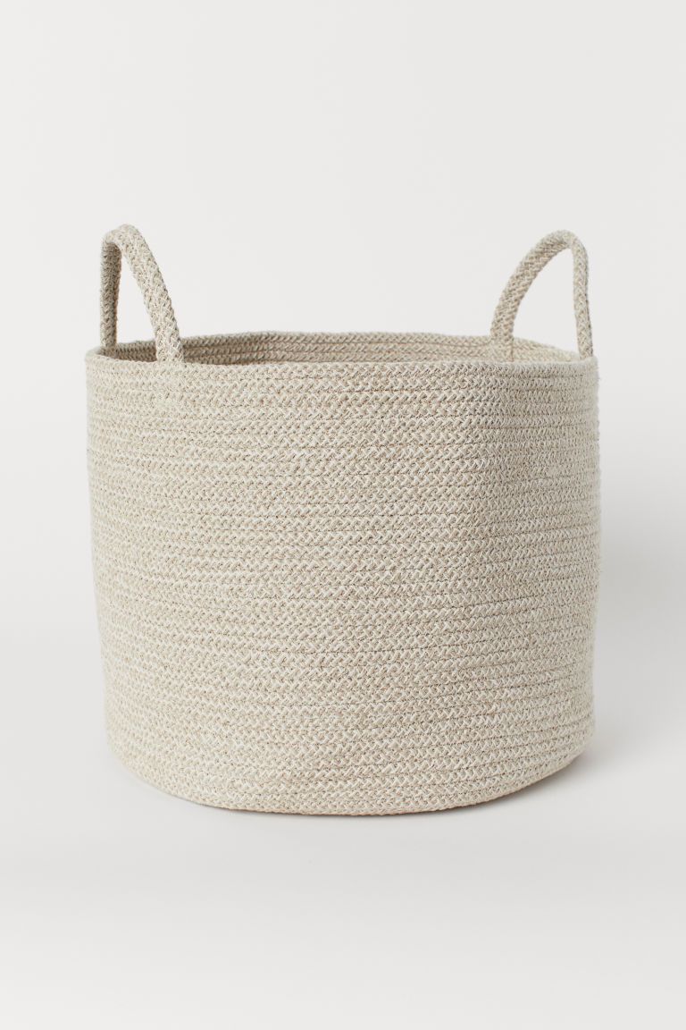 H & M - Cotton Storage Basket - Beige | H&M (US + CA)