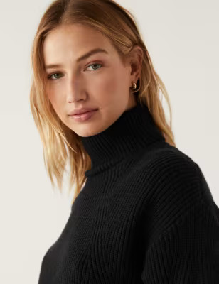 Soft Touch Ribbed Roll Neck Jumper | Marks & Spencer (UK)