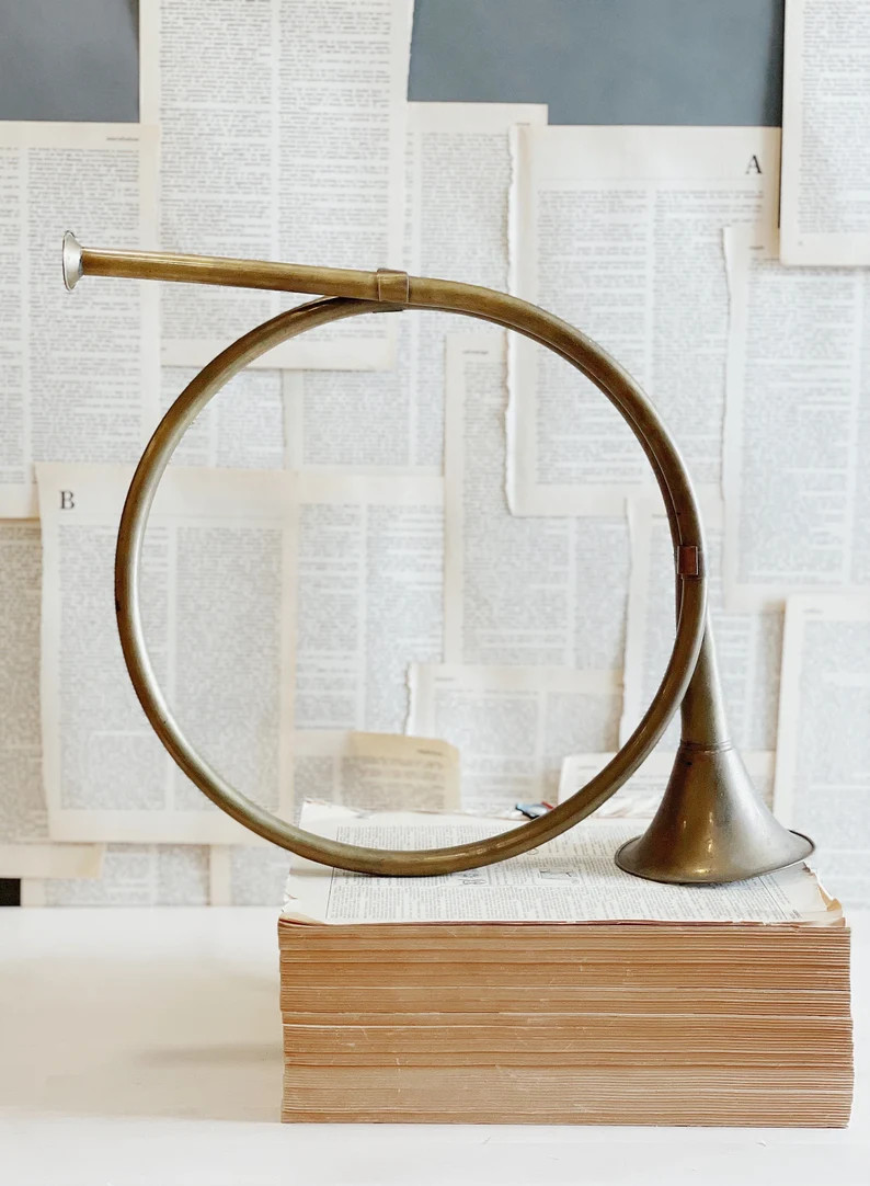 Vintage Brass Horn // Instrument // Music | Etsy | Etsy (US)