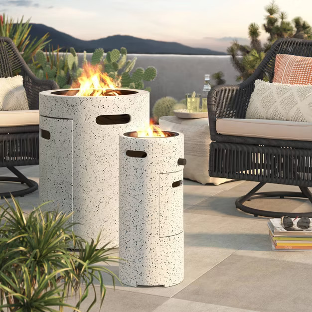 19" Terrazzo LP Column Fire Pit - Project 62™ | Target