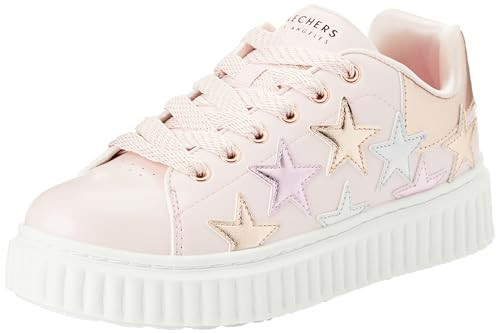 Skechers Kids Girls Hi Ridge - Superstardom Sneaker, Link Pink/Multi, 13.5 Little Kid | Amazon (US)