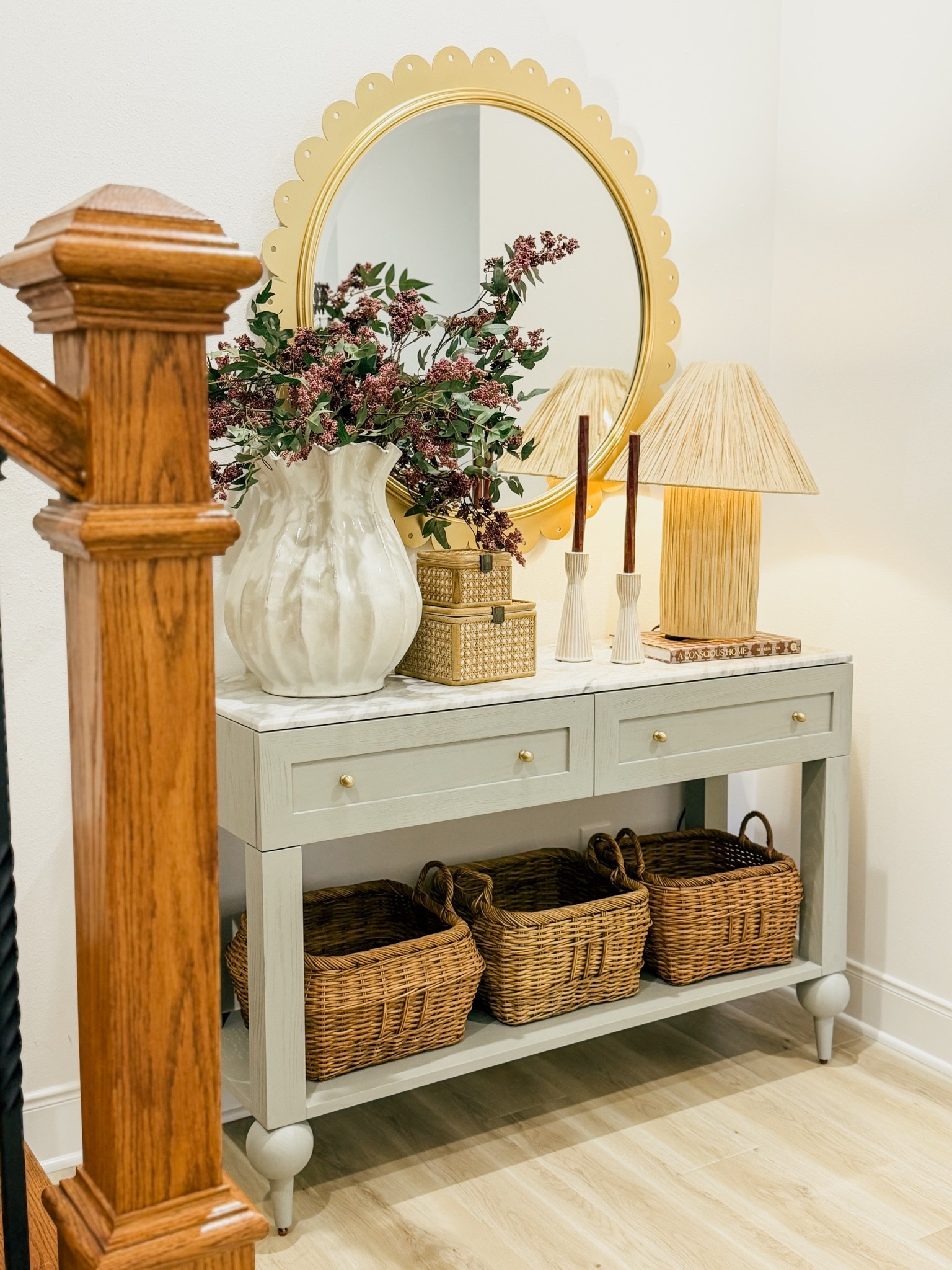 #ad the coziest finds from @wayfair ! Made this space that I’ve been wanting to update for so long feel complete and so Blooming Nest! #wayfair #wayfairpartner
