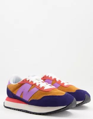 New Balance 237 sneakers in purple and orange | ASOS | ASOS (Global)