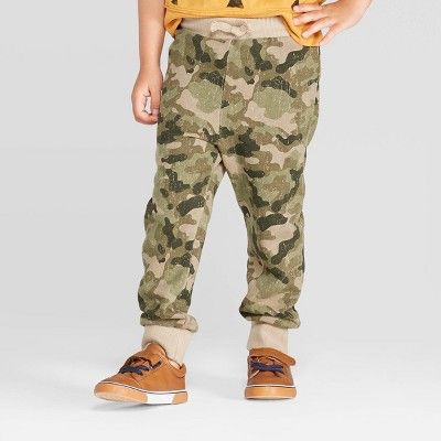 Toddler Boys' Camouflage Jogger Pants - art class™ Green | Target