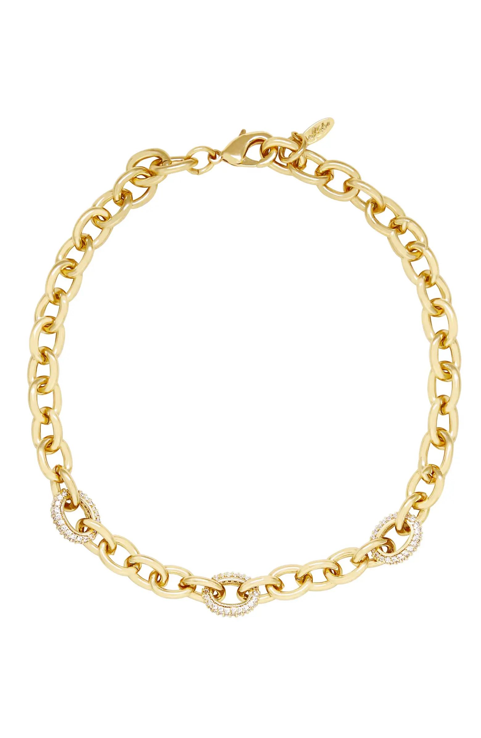 Crystal Chain Link Necklace | Nordstrom