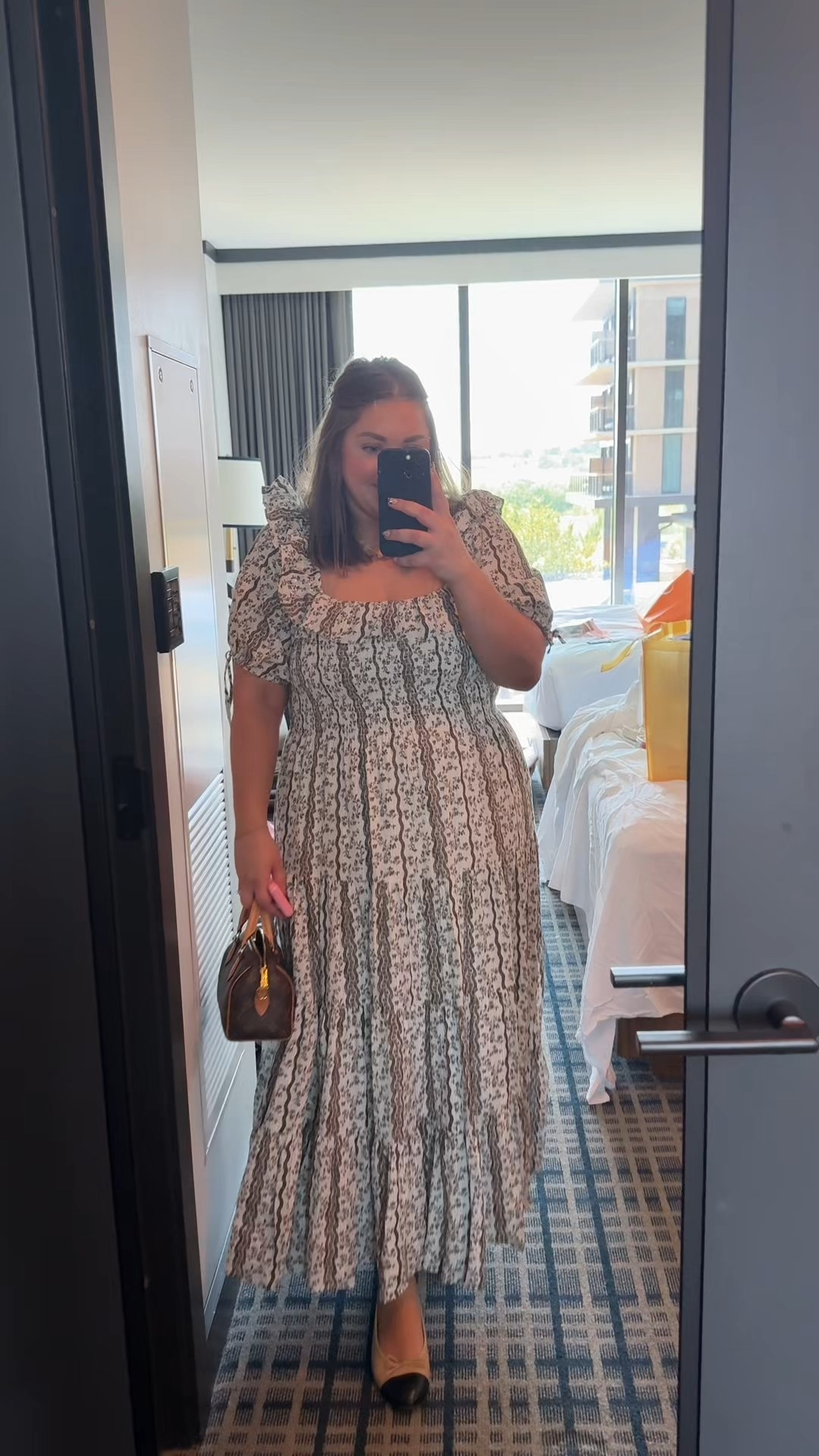 Outfit change for LTKcon wearing my favorite hill house dress in xxl 

#LTKPlusSize #LTKCon