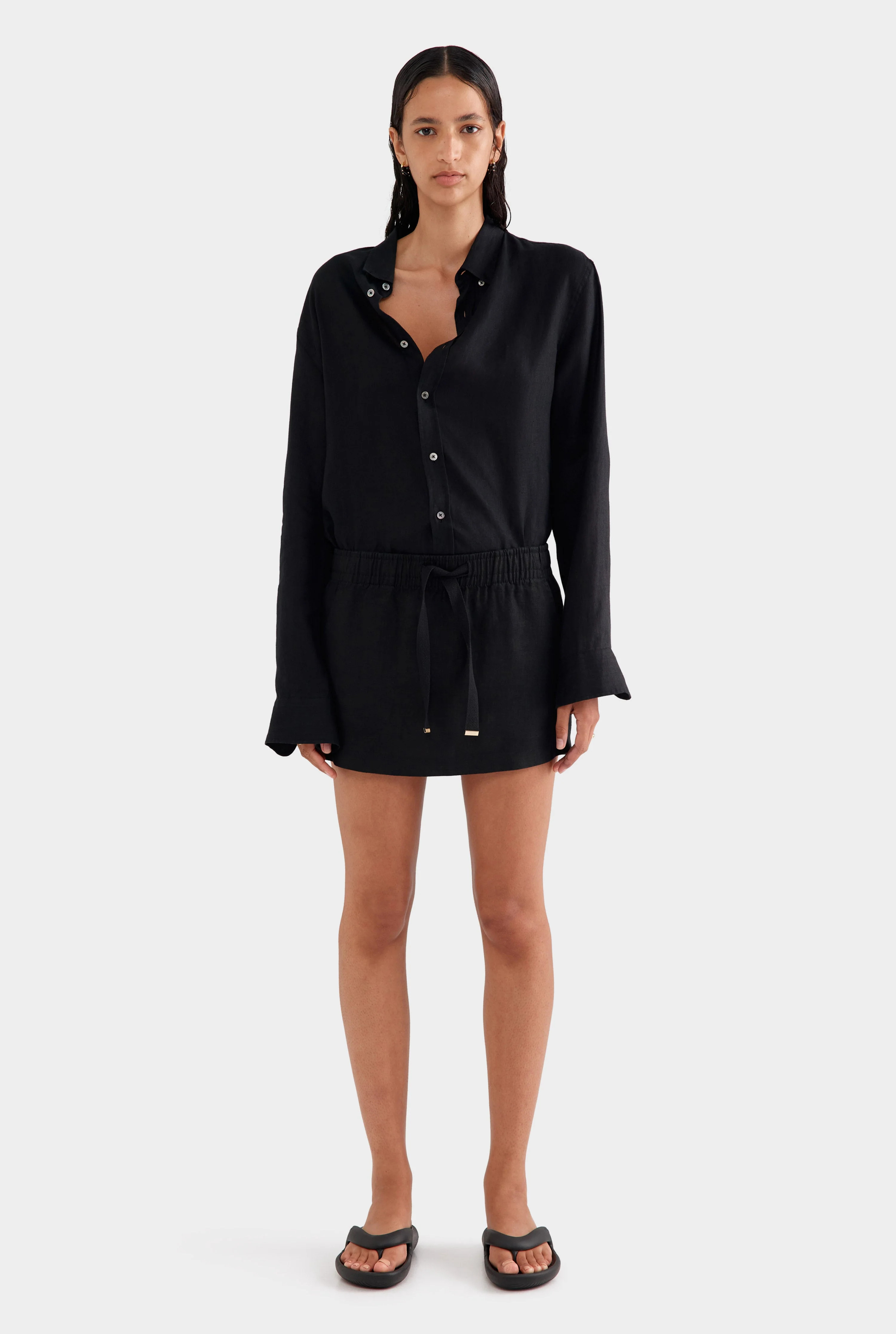 Lounge Skirt - Black | Venroy AU