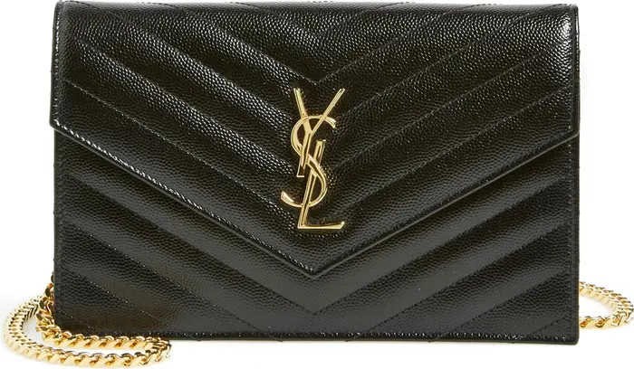 'Small Mono' Leather Wallet on a Chain | Nordstrom