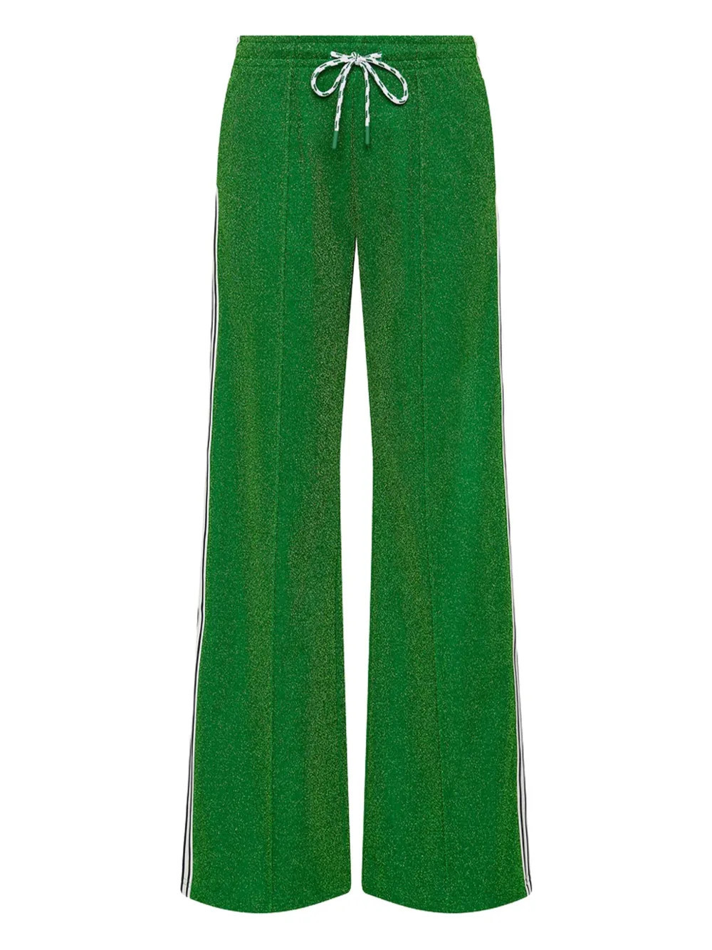 The Upside Galaxia Loretta lurex side-stripe trousers - Green | Farfetch Global