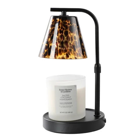 Better Homes & Gardens Dark Tortoise Wax Cube & Candle Warmer with Adjustable Height, Timer & Dimmer | Walmart (US)