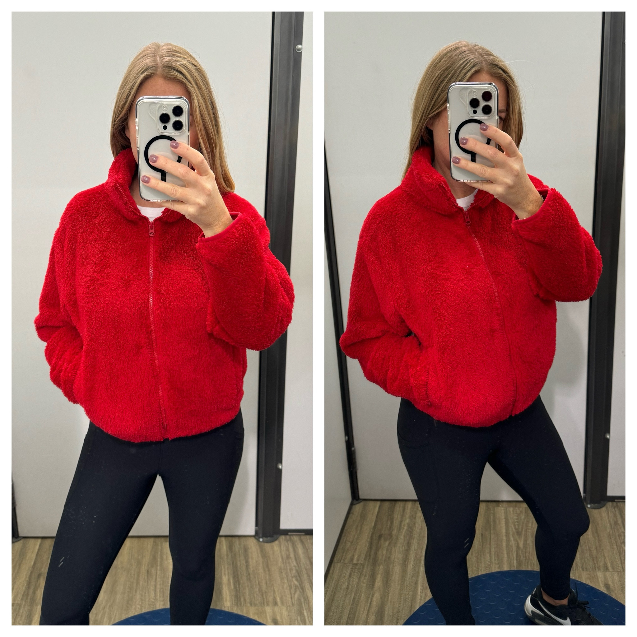 The Viral Red Sherpa jacket is back! And on sale at Old Navy! Fits TTS, I’m wearing a medium. Jacket, cropped, full zip 
#sherpa #redjacket #oldnavy #falljacket #sherpajacket

#LTKOver40 #LTKSaleAlert #LTKFindsUnder50