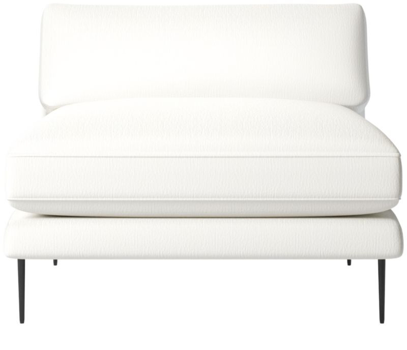 Scalino White Armless Chair with Metal Legs + Reviews | CB2 | CB2