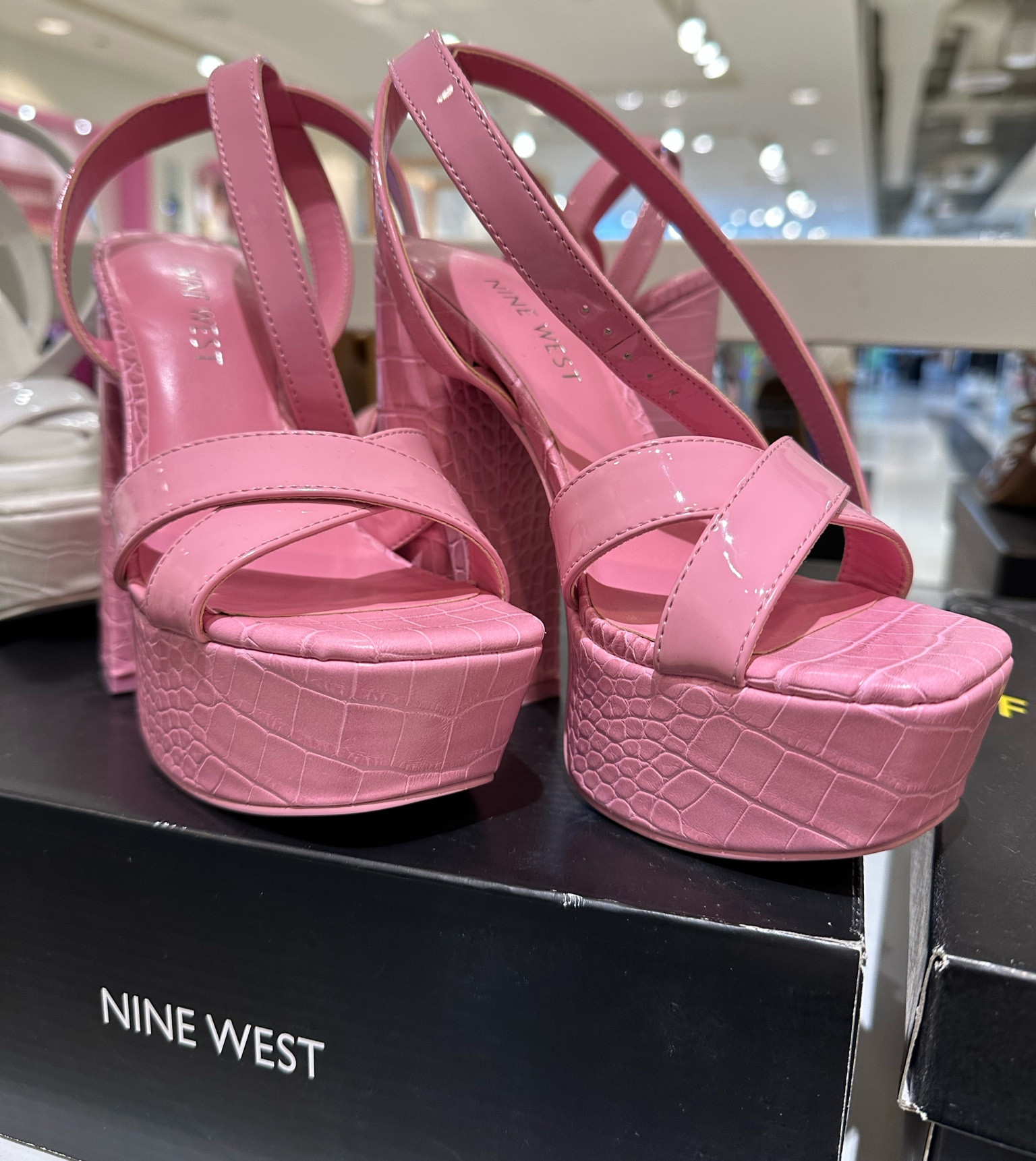 Nine west hot sale platform pumps