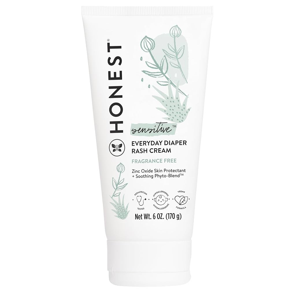 The Honest Company Hypoallergenic Diaper Rash Cream | Moisturizing + Calming Zinc Oxide Ointment ... | Amazon (US)