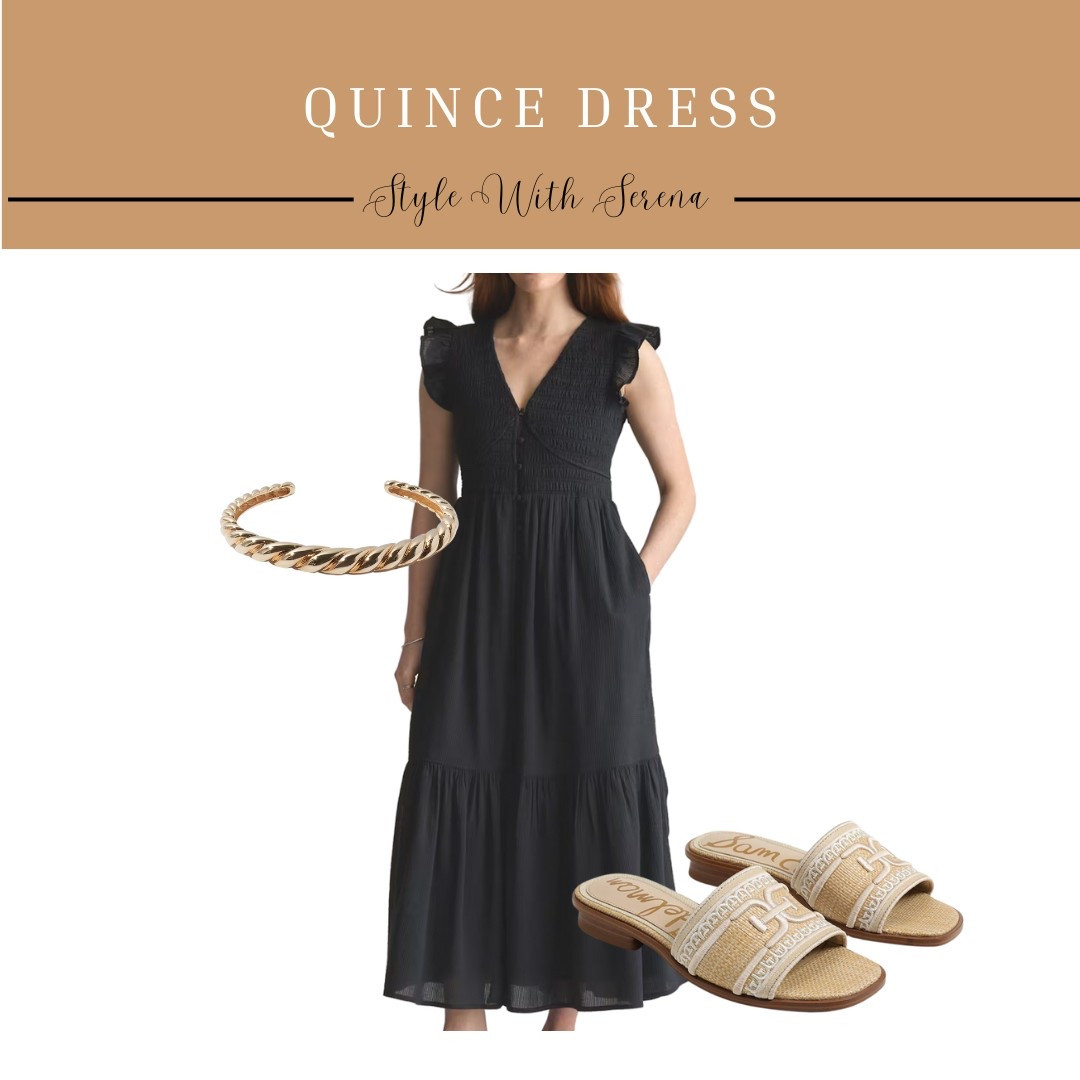 Quince dress, summer fashion, summer dress, vacation dress, sandals, black dress

#LTKStyleTip #LTKSummerEdit #LTKShoeCrush